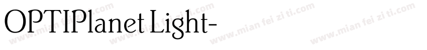 OPTIPlanet Light字体转换